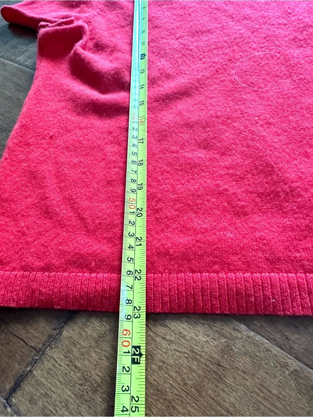 J.Crew 100% Cashmere Red Short Sleeve Crewneck Sweater Size L